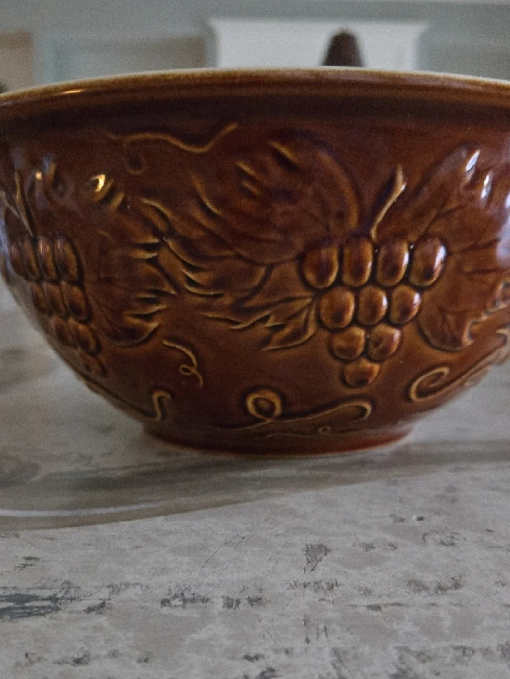 Williams Sonoma Embossed High Quality Stoneware Serving Bowl